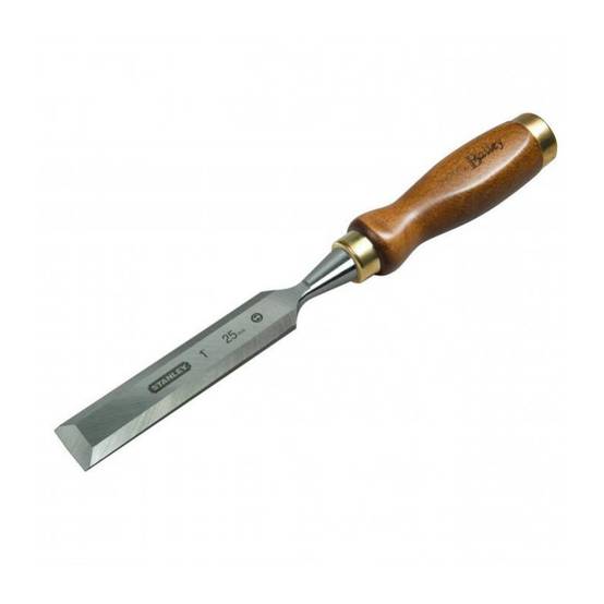 stanley - Ciseau de sculpteur manche bois STANLEY - Long. mm: 150 - Largeur mm: 20