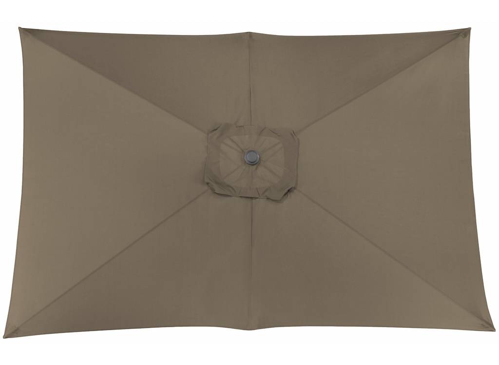 Proloisirs - Toile Parasol Mat Droit 3x2 par 6 Polyester 200gr SD - Taupe PROLOISIRS