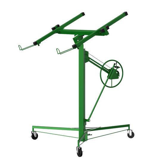 Lève-plaques XXL - Capacité 68kg, Hauteur Réglable 140-325cm,Vert - Image 1