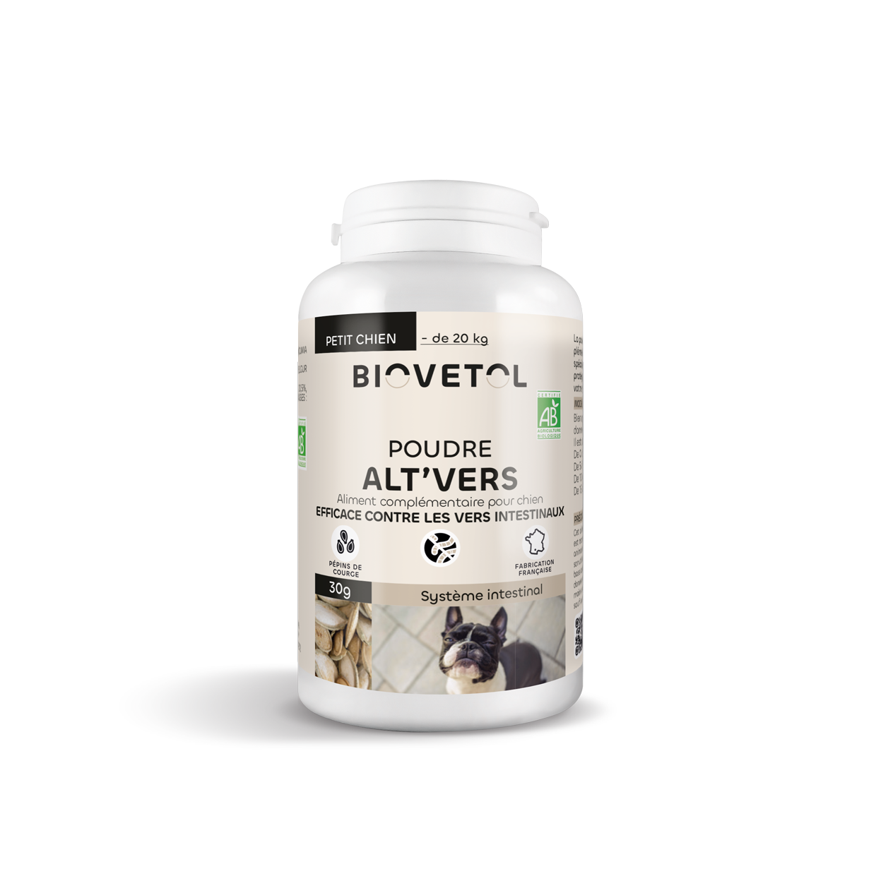Biovetol - Vermífugo Bio en Polvo para Perro Pequeño & Cachorro