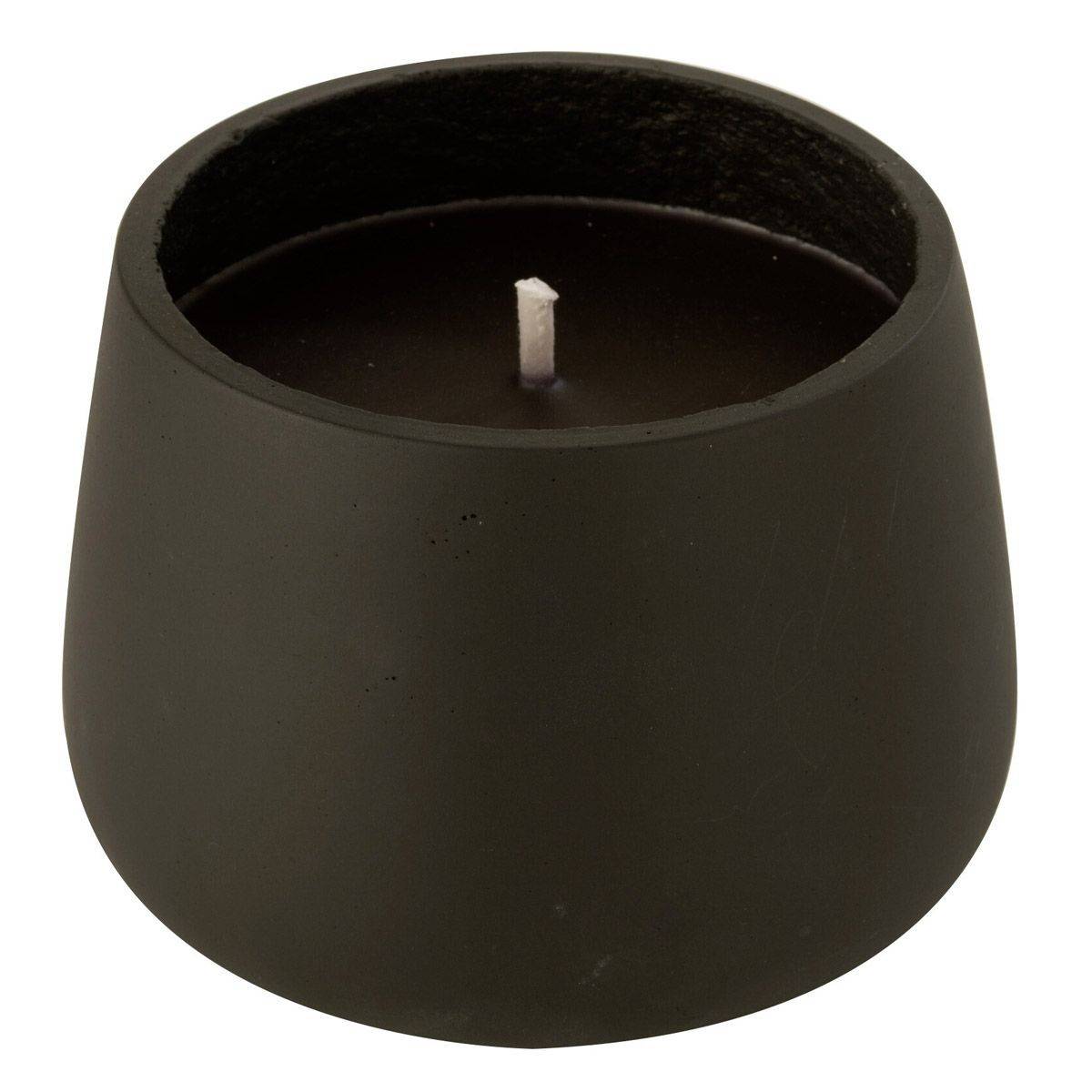 Bougie Extérieure Ciment "Brittney" 13cm Noir