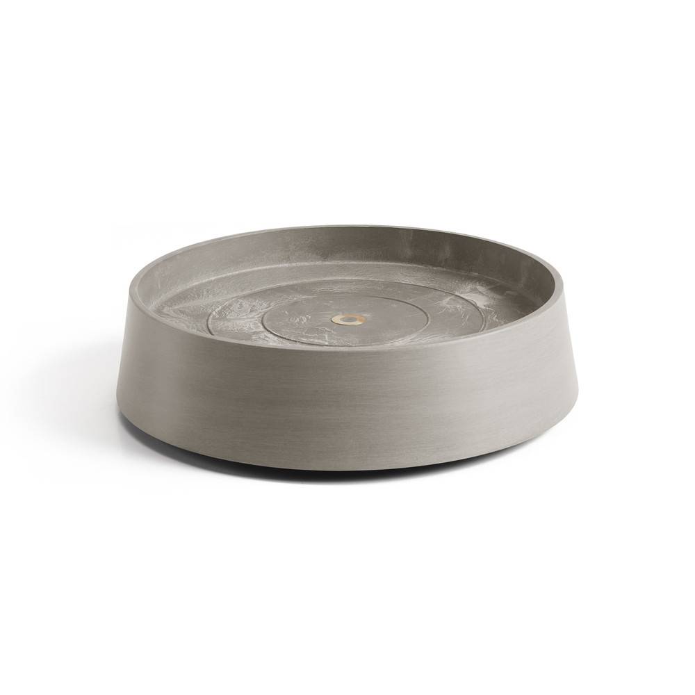 Ecopots - Support à roulettes Wheels Oslo 35 Taupe - Ø 32,2 x H. 8,5 cm ECOPOTS