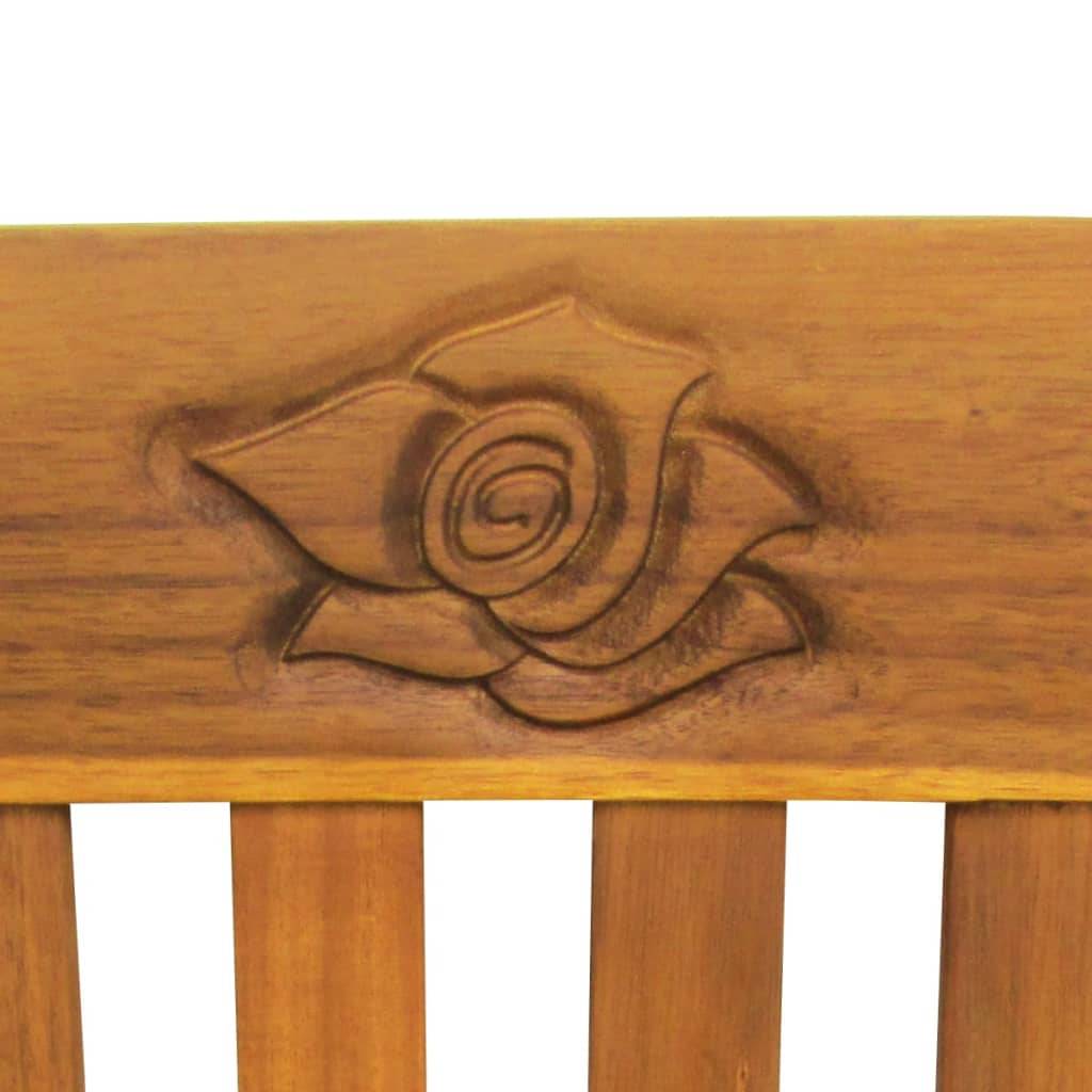 Helloshop26 - Banc de jardin meuble de patio d'extérieur terrasse avec coussin 157 cm bois d'acacia massif - Imagen 4