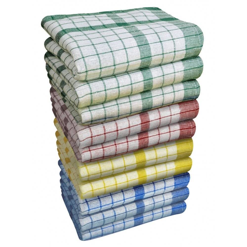 Facilitys - Lot de 10 torchons de cuisine 43 x 63 cm coton - FACILITYS - Imagen 1