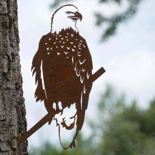 Metalbird - Oiseau sur pique aigle en acier corten Metalbird - Image 2
