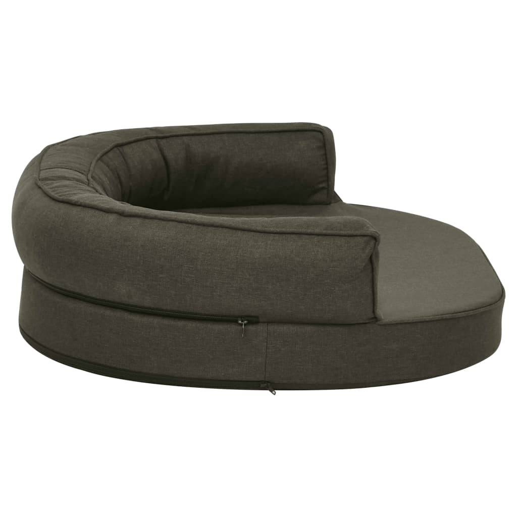 Panier Chien Ergonomique Tissu Aspect Lin Antidérapant Gris Foncé 75cm – ComfortXL Pet Living - Image 4
