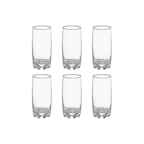 Lot de 6 Gobelets à Eau "Sylvana" 38cl Transparent - Image 1