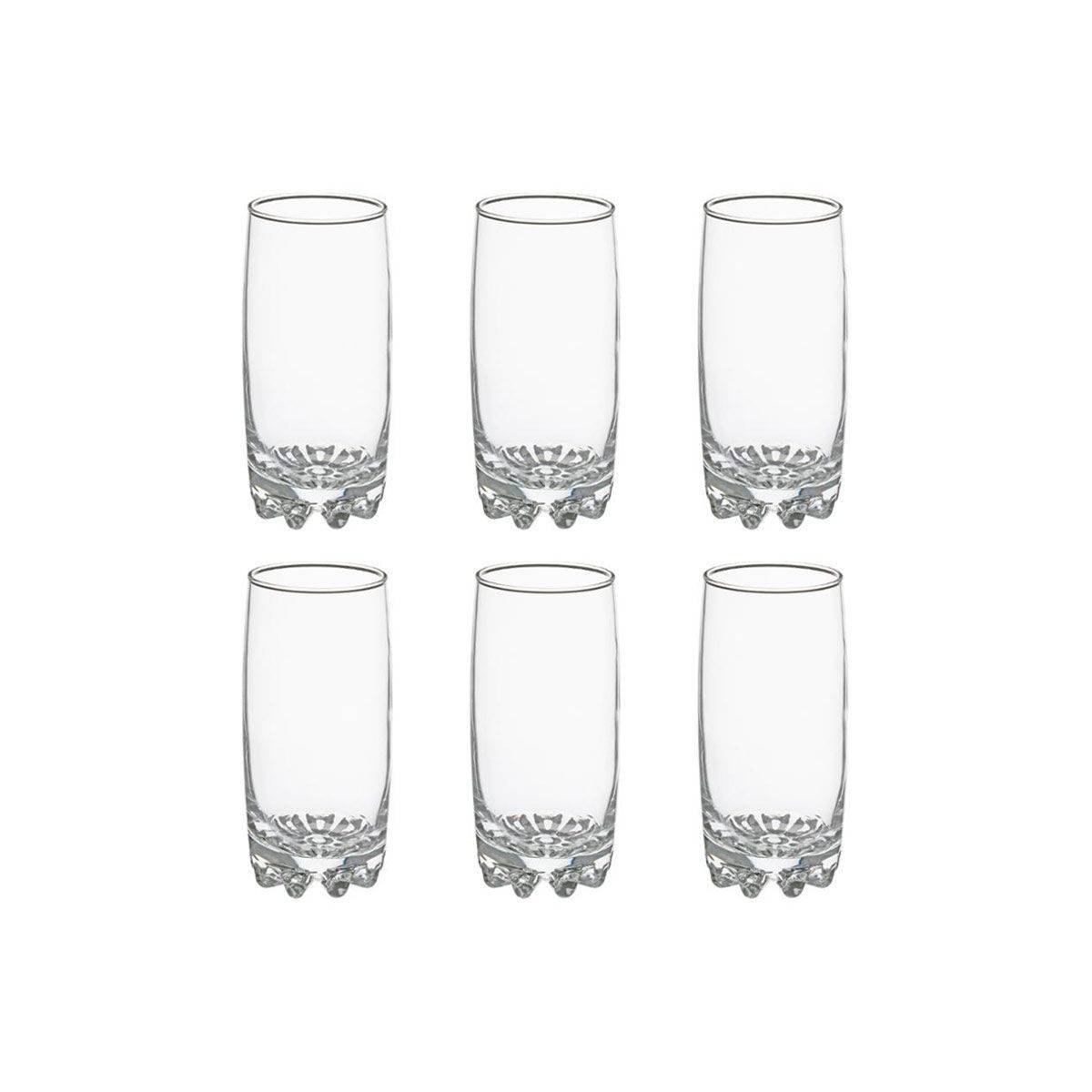 Lot de 6 Gobelets à Eau "Sylvana" 38cl Transparent - Image 1