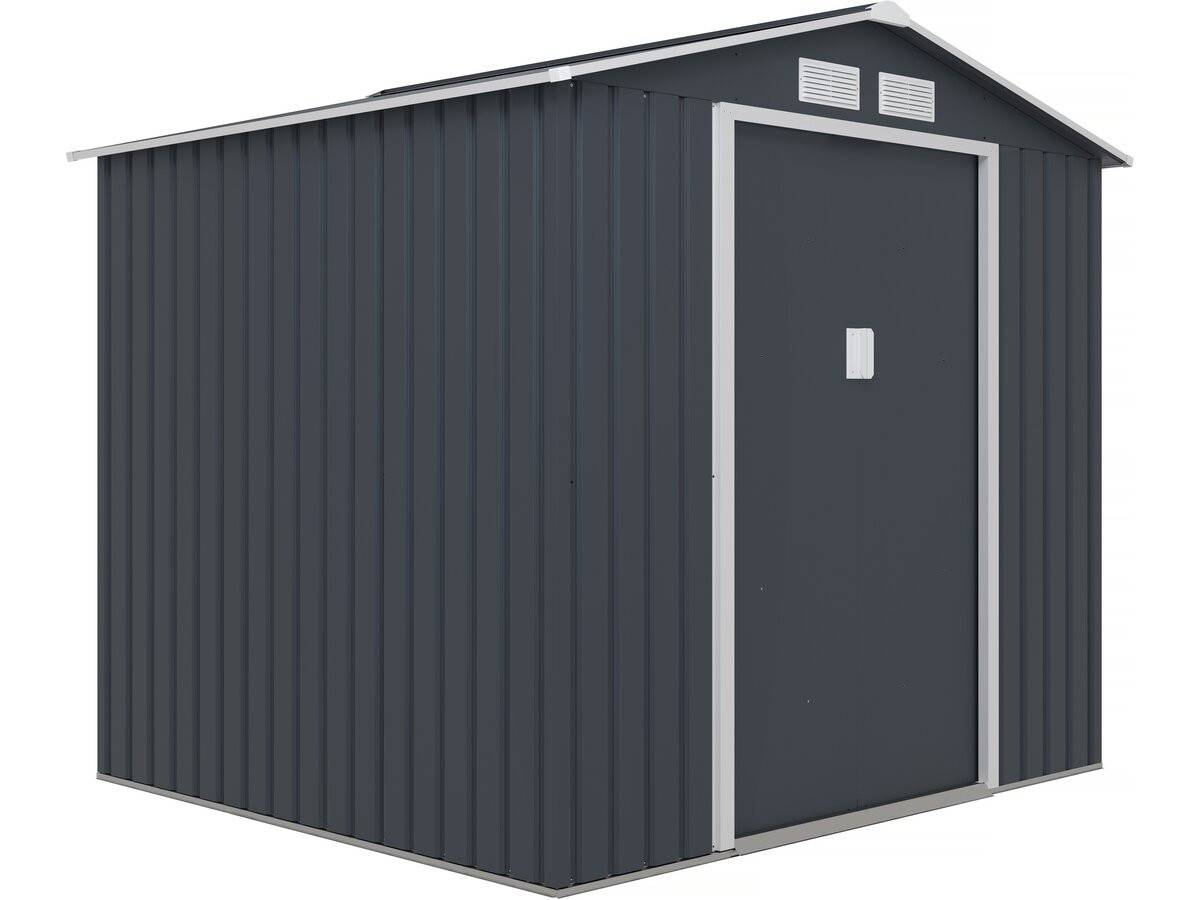 Habitat Et Jardin - Abri De Jardin Métal "vegas" - 4,07 M² - Gris -habitat Et Jardin