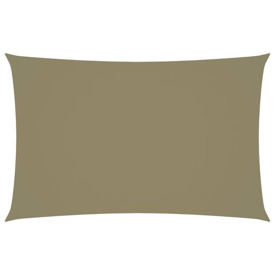 Helloshop26 - Voile toile d'ombrage parasol tissu oxford rectangulaire 2,5 x 5 m beige - Imagen 1