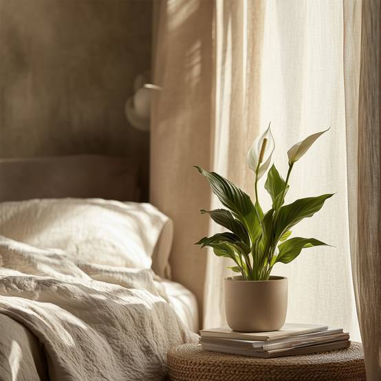 Plant In A Box - Fleur de lune - Set de 4 - Spathiphyllum 'Lima' - Hauteur 60-75cm - ⌀12cm - Image 3
