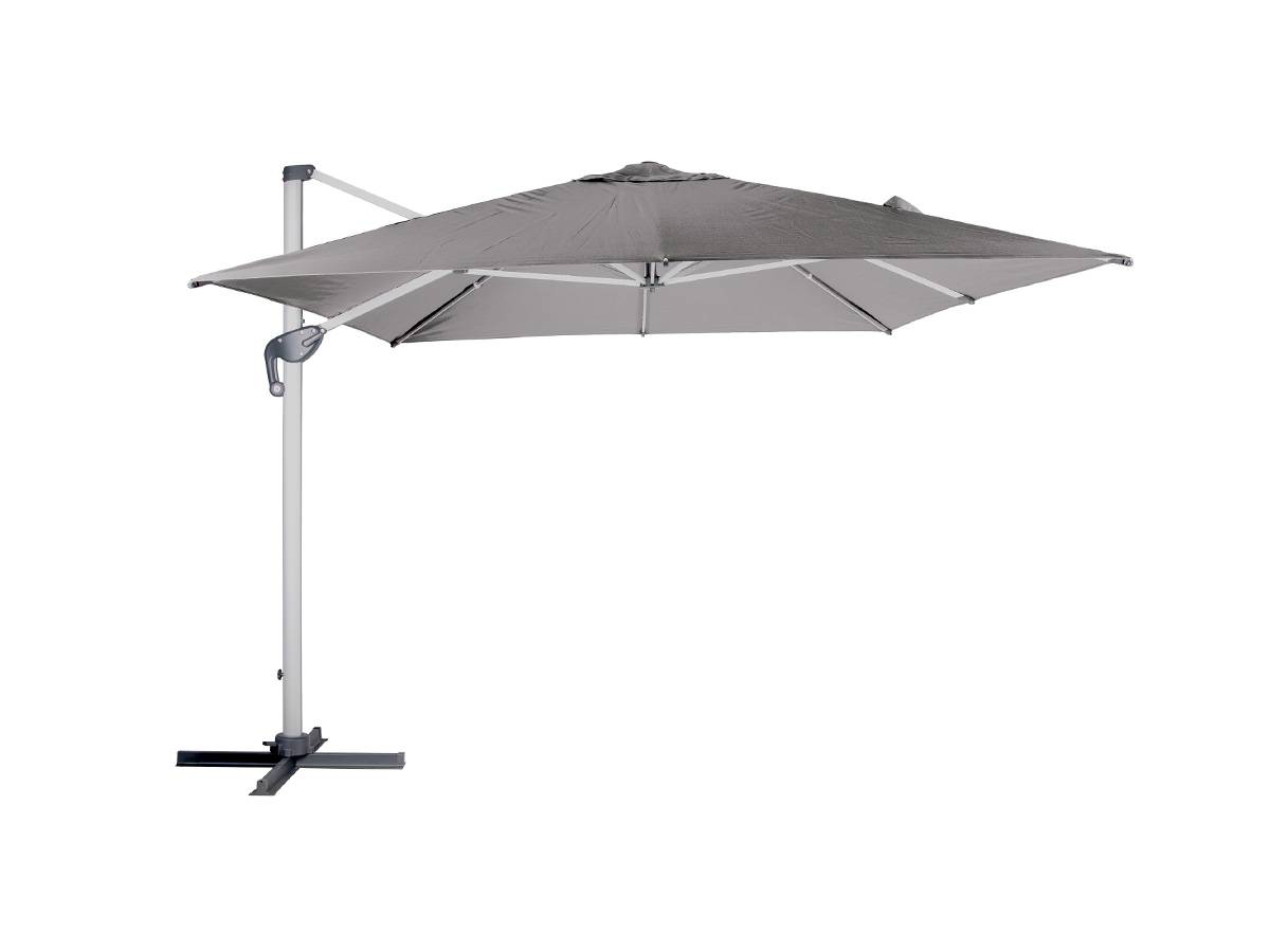 Hesperide - Parasol déporté carré ardoise Equador - 3 x 3 m - Hespéride - Imagen 1