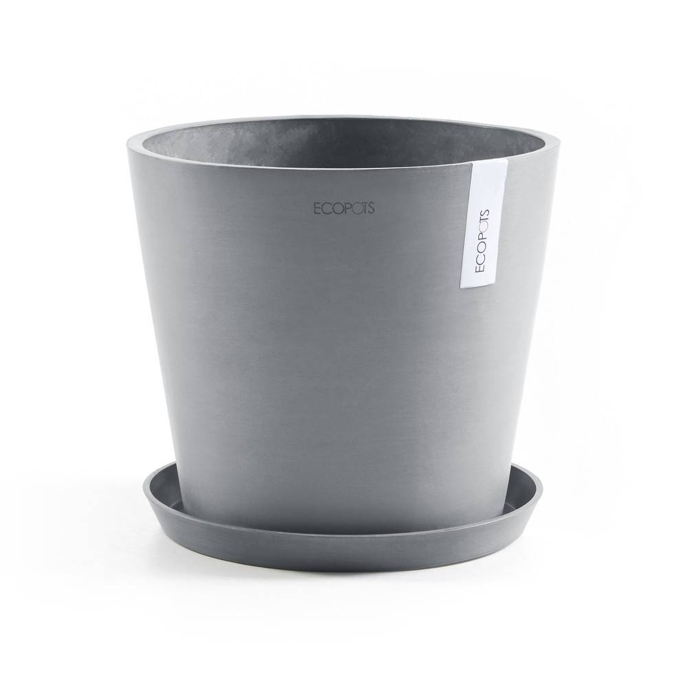 Ecopots - Pot Rond Amsterdam 25 Bleu Gris - Ø 25,4 x H. 24,5 cm - 9,7 L ECOPOTS - Imagen 5