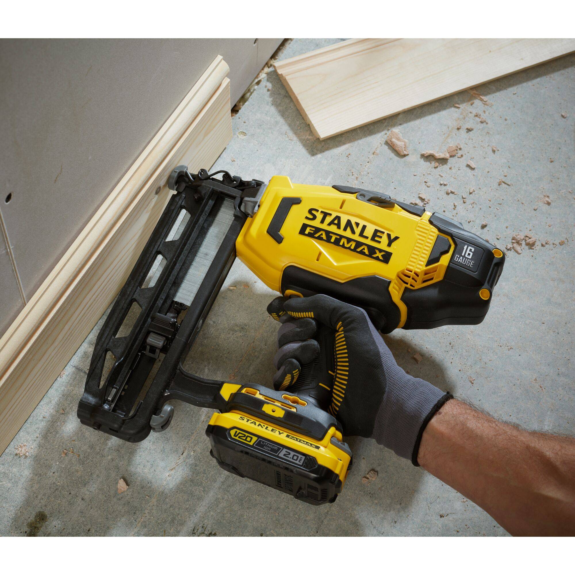 stanley - Cloueur de Finition 16g Sans Fil STANLEY FATMAX V20 SFMCN616B-XJ Li-Ion 18 V Diamètre du Clou 1,6 mm Sans Batterie ni Chargeur - Image 3