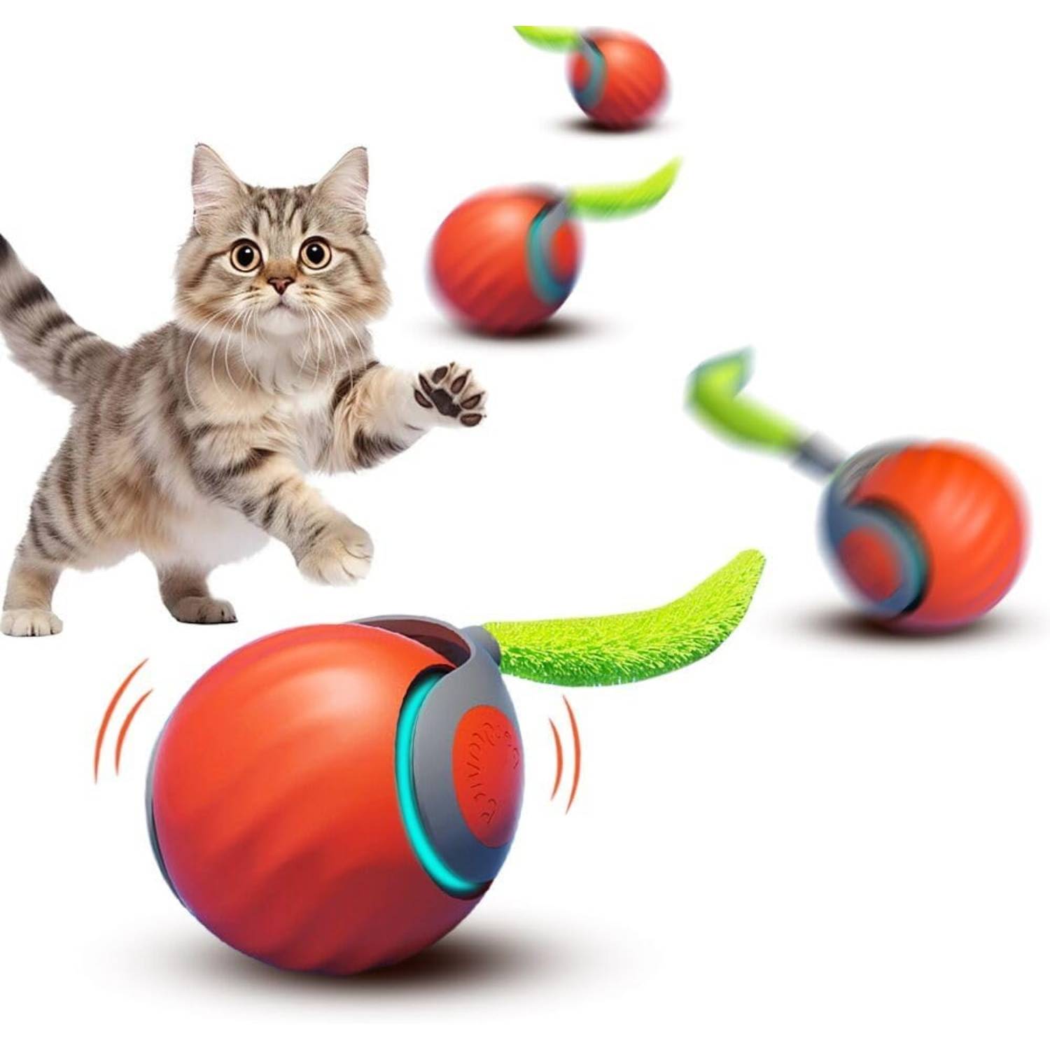 Balle Roulante Automatique - Jouet Chat/Chien DtopbuyAge - Image 1