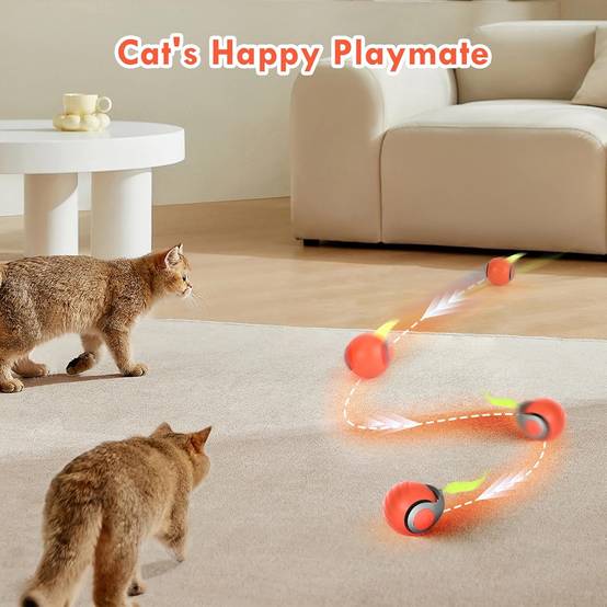 Balle Roulante Automatique - Jouet Chat/Chien DtopbuyAge - Image 3