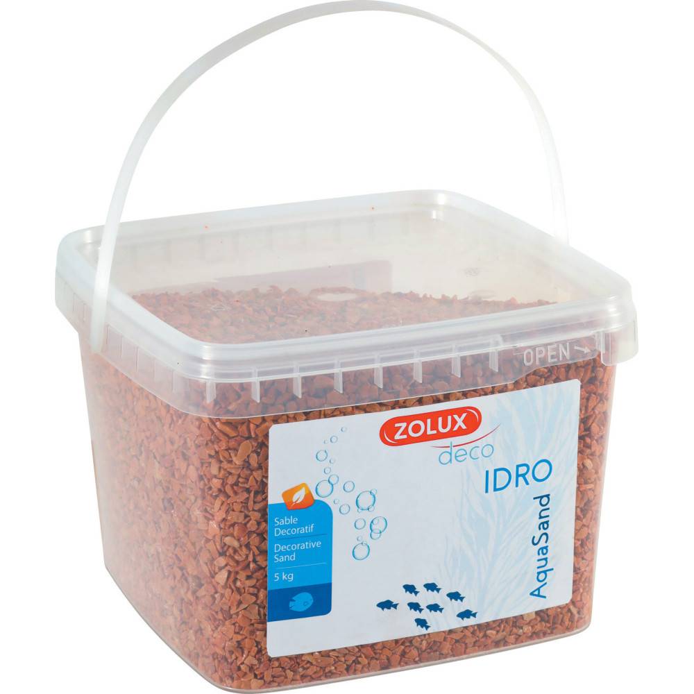 Zolux - zolux - Gravier décoratif 2-3 mm orange Ashewa aquaSand 5 kg pour aquarium - Imagen 1