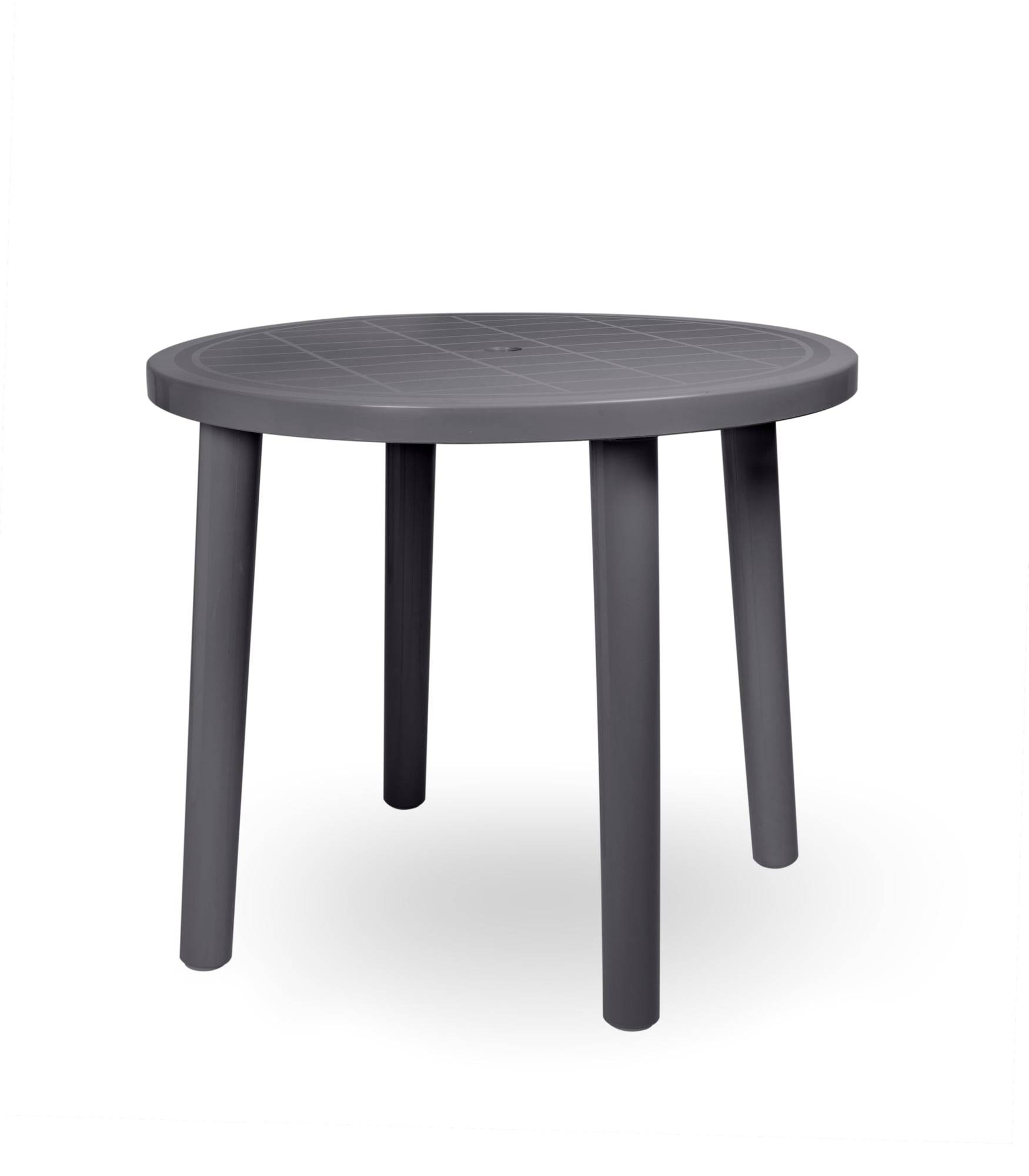 Table ronde recyclée extérieur Ø86 gris volcanique OLOT garbar - Image 1