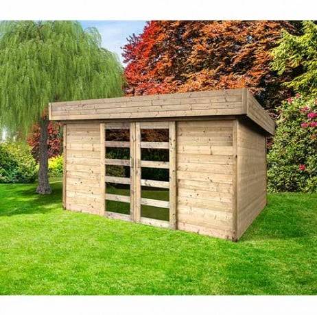 Abri de jardin STOCKHOLM en bois 8,36 m², Plancher Oui - Imagen 1