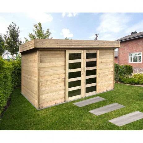 Abri de jardin STOCKHOLM en bois 8,36 m², Plancher Oui - Imagen 2