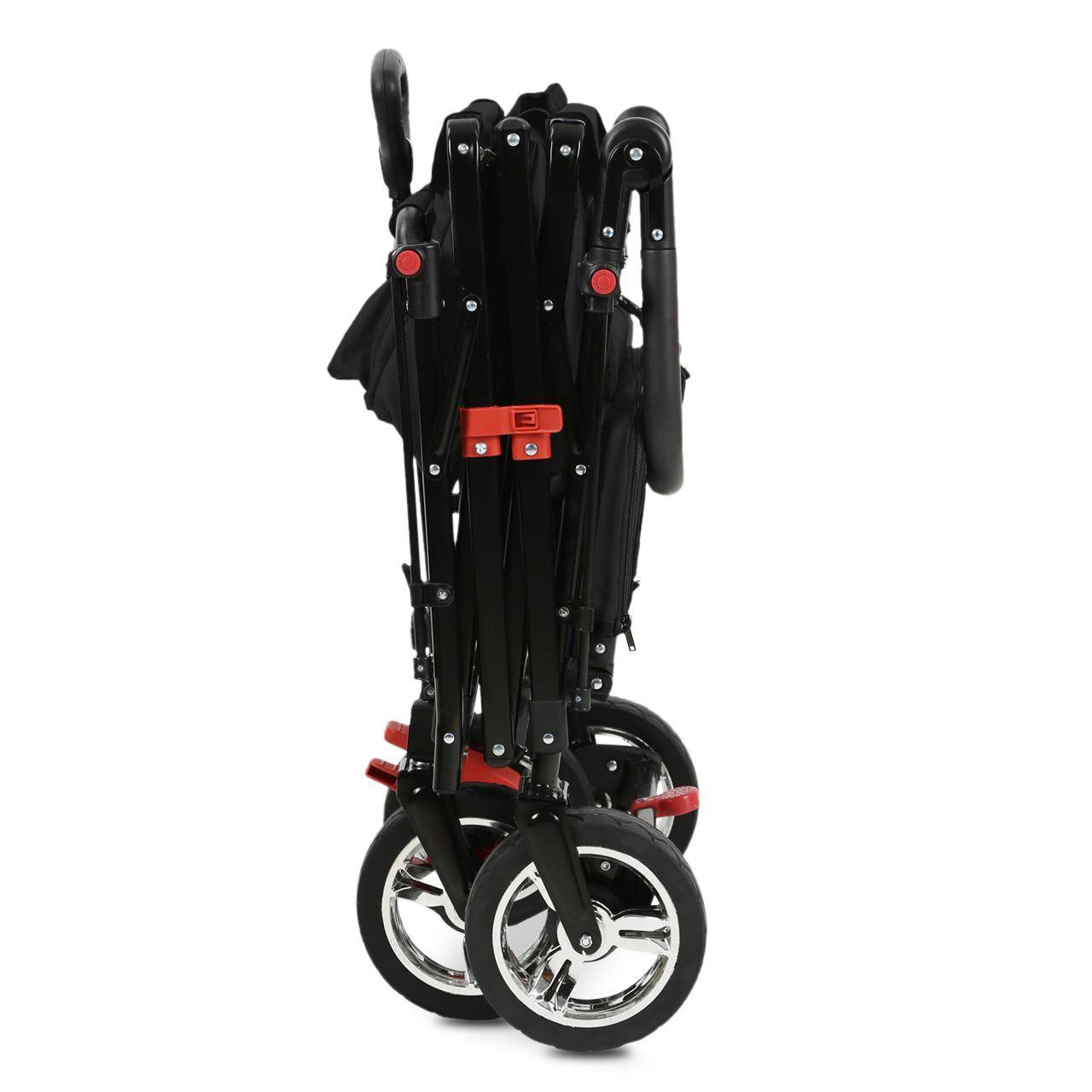 FUXLIFE by FUXTEC Chariot à bras FX-CT800 confort pliable - Gris | Chariot de transport avec toit solaire | Rallonge intérieure - Image 8