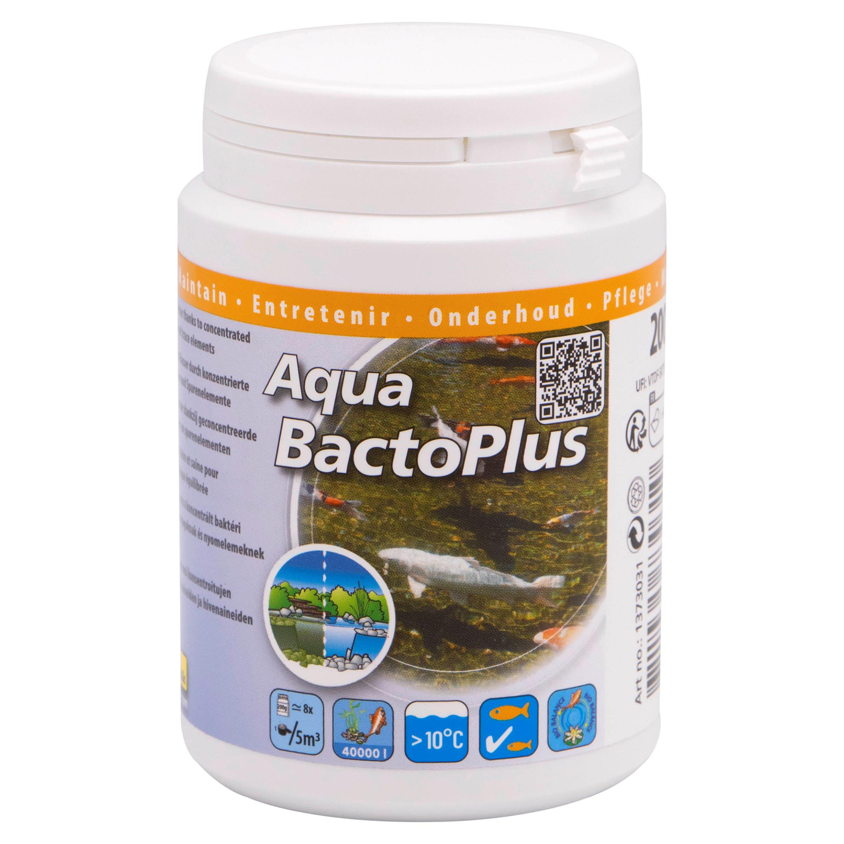Ubbink - Tratamiento para estanques Aqua Bacto Plus, gránulos 200 g - UBBINK