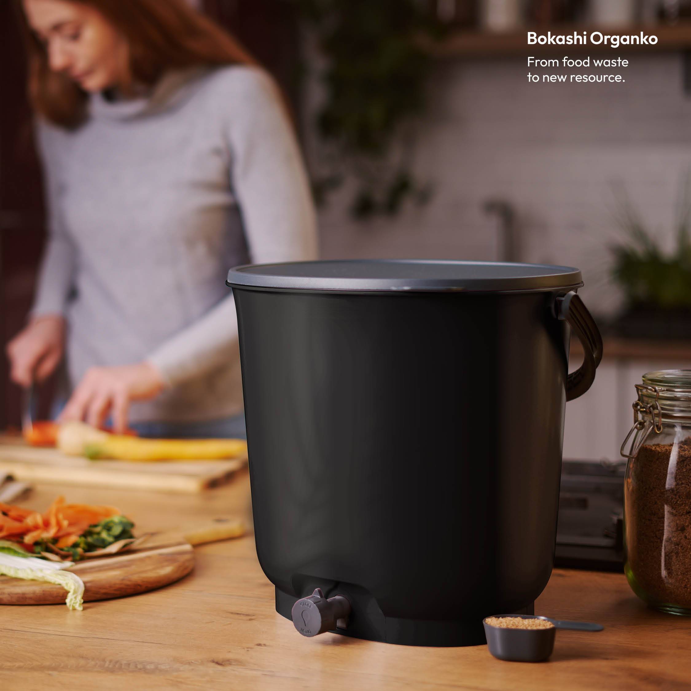 Composteur Bokashi Essential 15,3L +1Kg Brain,Noir - Imagen 3
