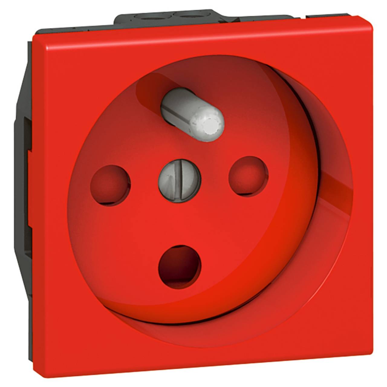 Legrand - Prise de courant à détrompage MOSAIC 2P+T 2 modules rouge - LEGRAND - 077114