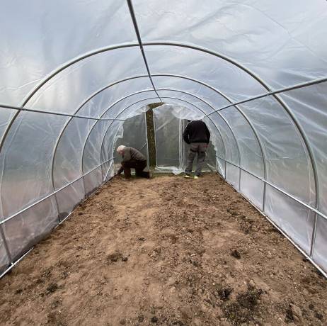 Serre tunnel PRIMA 18 m², Portes 1 porte simple - Imagen 1