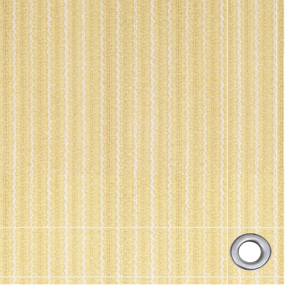 Helloshop26 - Écran de balcon brise pare vue protection confidentialité 120 x 400 cm PEHD beige - Imagen 3