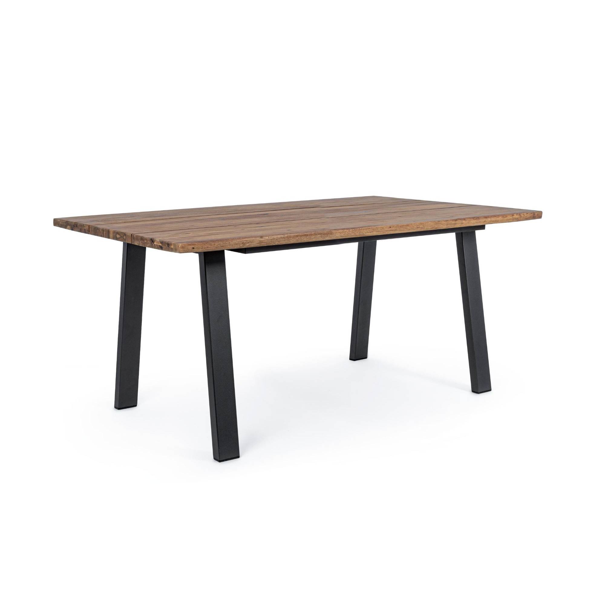 Autre - Table de jardin rectangulaire en métal et bois L160 - OLERON - Imagen 3