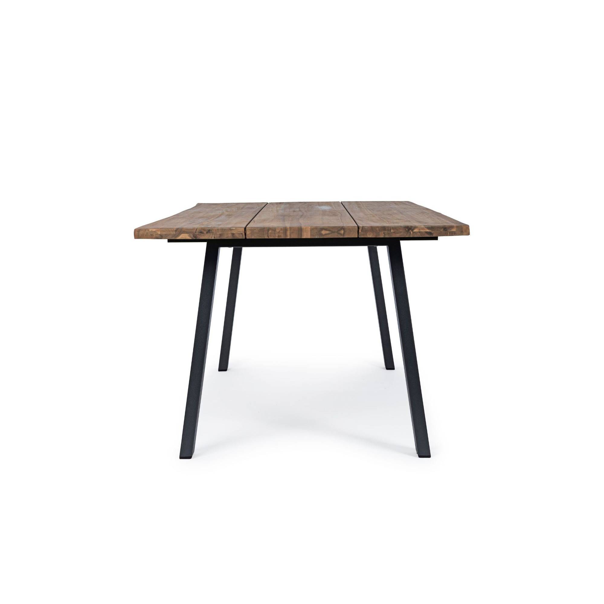 Autre - Table de jardin rectangulaire en métal et bois L160 - OLERON - Imagen 4