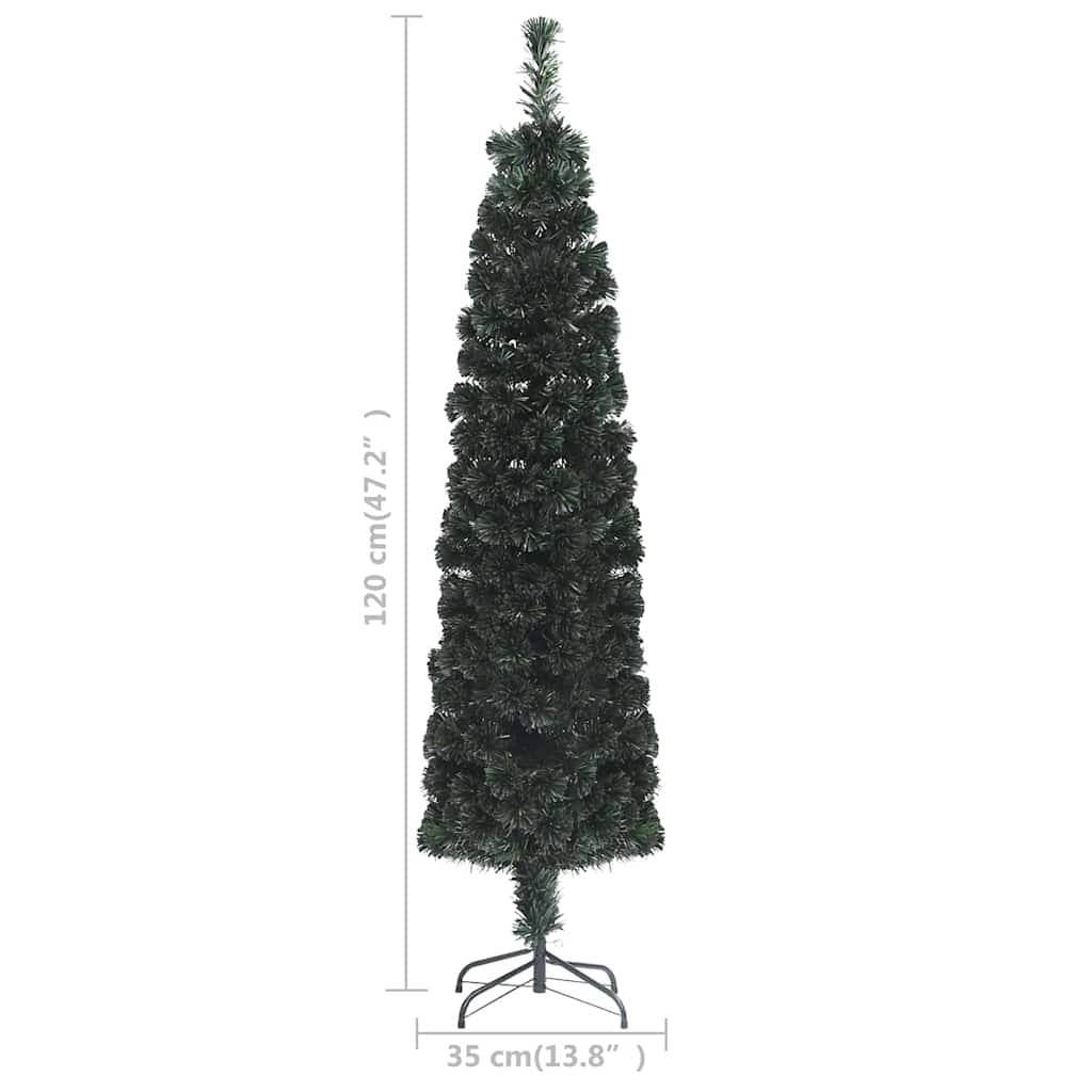 Vidaxl - Arbre de Noël artificiel mince avec support 120cm fibre optique vidaXL 329036 - Image 3