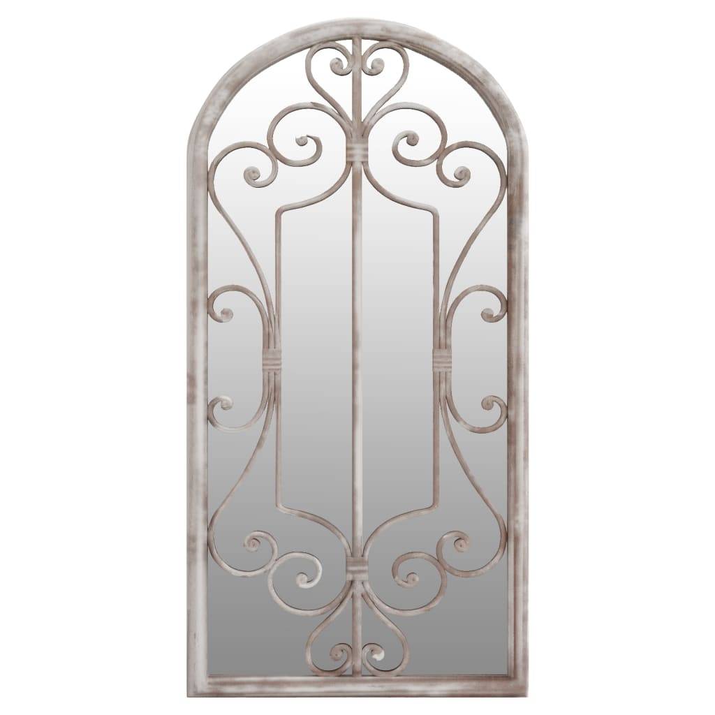 Miroir de jardin Sable 70x30 cm Fer pour utilisation extérieure Maison Chic - Image 1