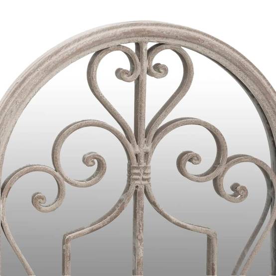 Miroir de jardin Sable 70x30 cm Fer pour utilisation extérieure Maison Chic - Image 5