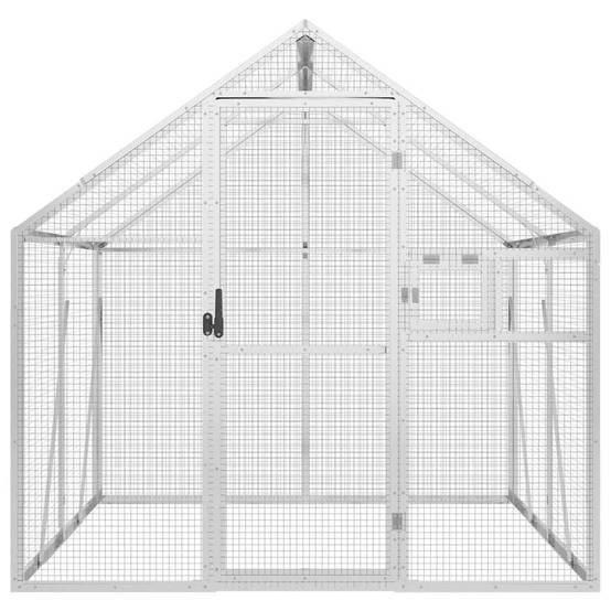 Volière Alu Modulable Légère Habitat Jardin Argent 179x200x185cm - ComfortXL Outdoor Living - Image 3