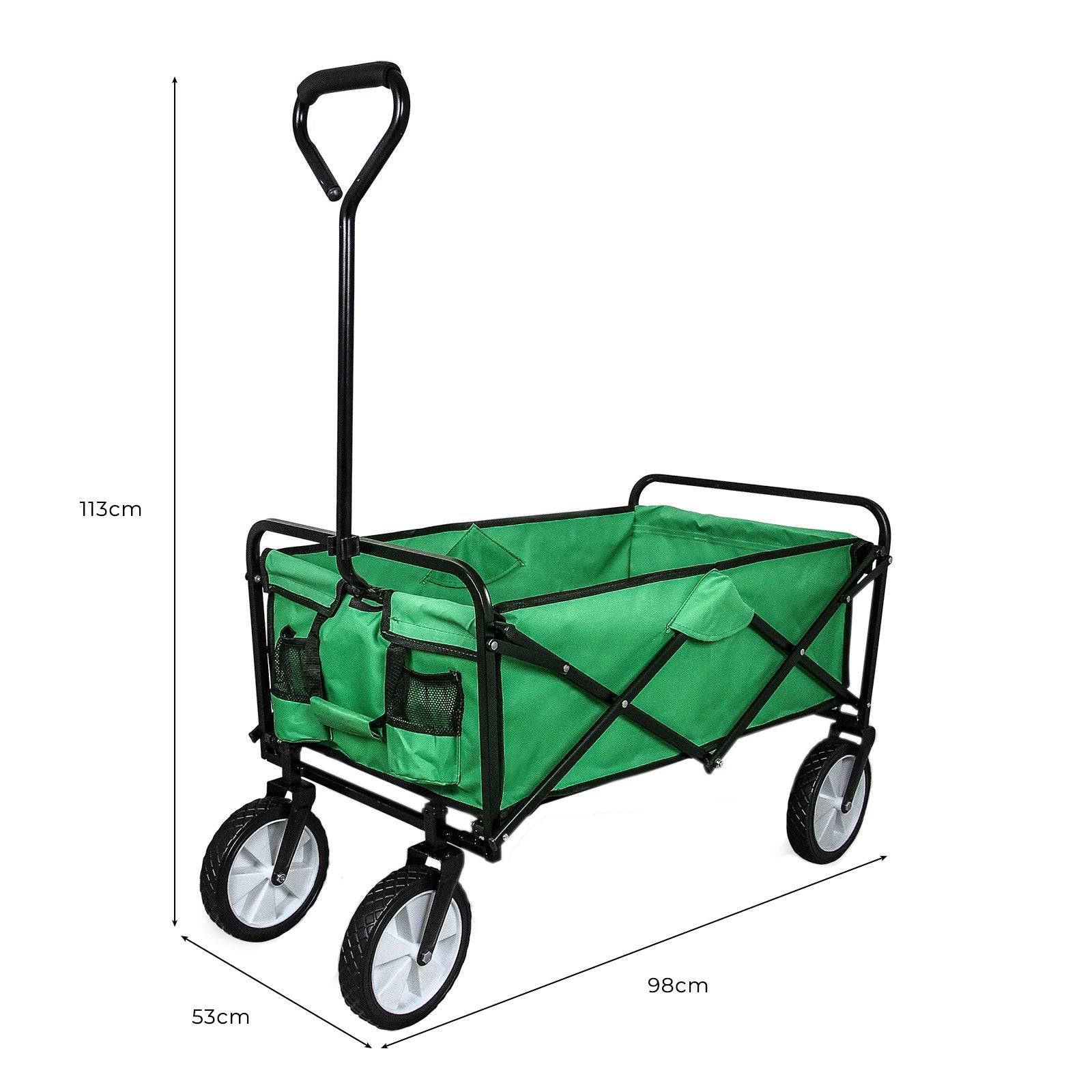 Monstershop - Chariot Pliable de Jardin – Vert - Imagen 5