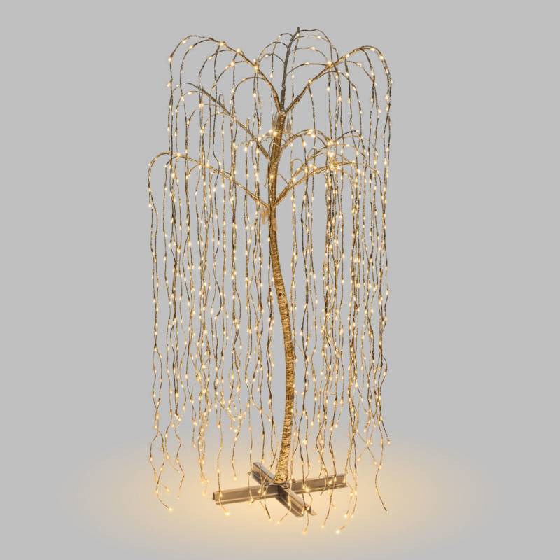 Lotti - Arbre lumineux saule pleureur 2M 1024 LED blanc chaud branche tombante Lotti - Imagen 1