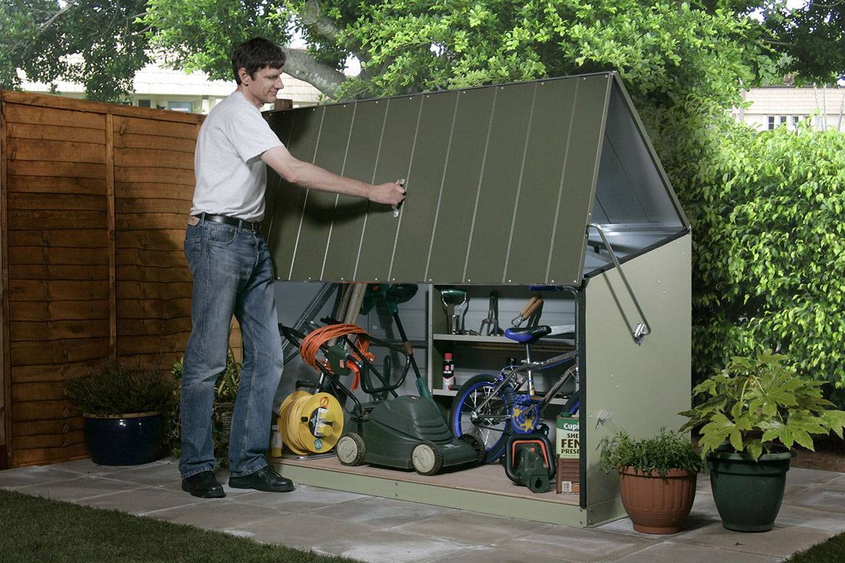 TriMetals - Coffre de rangement métal 1500L vert - 1,51m² utile - Storeguard Trimetals - Imagen 3