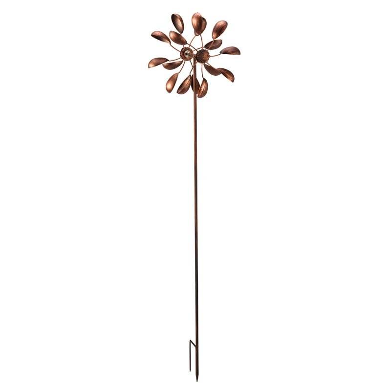 Smart Garden - Molino de viento de jardín Virgo de doble cara, bronce, 120 cm - SMART GARDEN