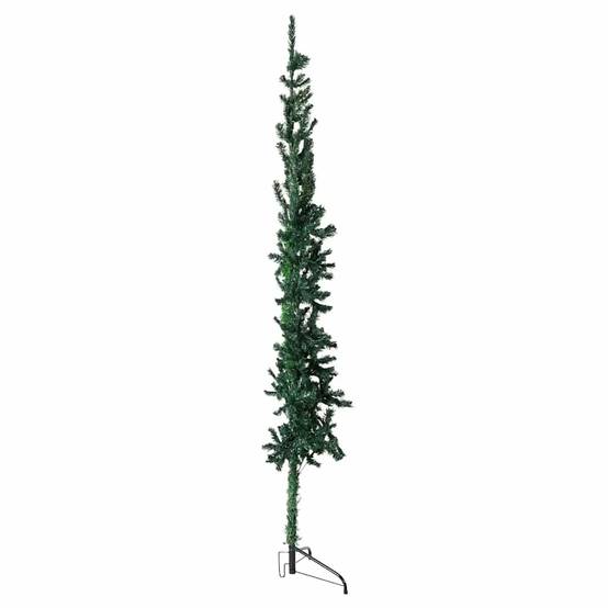 Demi Sapin de Noël | Arbre de Noël artificiel mince avec support Vert 120 cm Maison Chic - Image 5