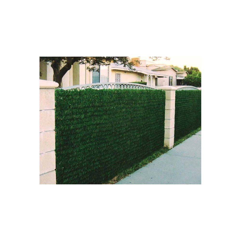 Haie artificielle 140 brins vert thuya en rouleau 1 x 3 m (Lot de 12) - Imagen 2