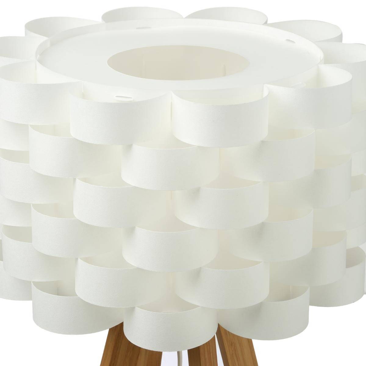 Lampe à Poser Bambou "Moki" 55cm Blanc - Image 2