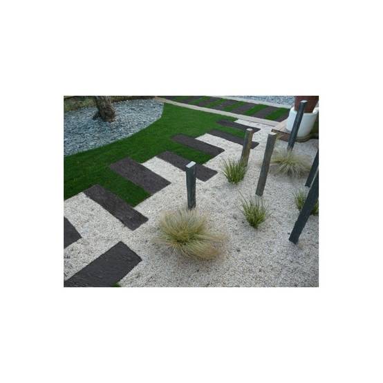Jardinex - Pas japonais palis schiste ardoisier 100 x 30 cm - Noir (Lot de 20) - Jardinex - Imagen 1