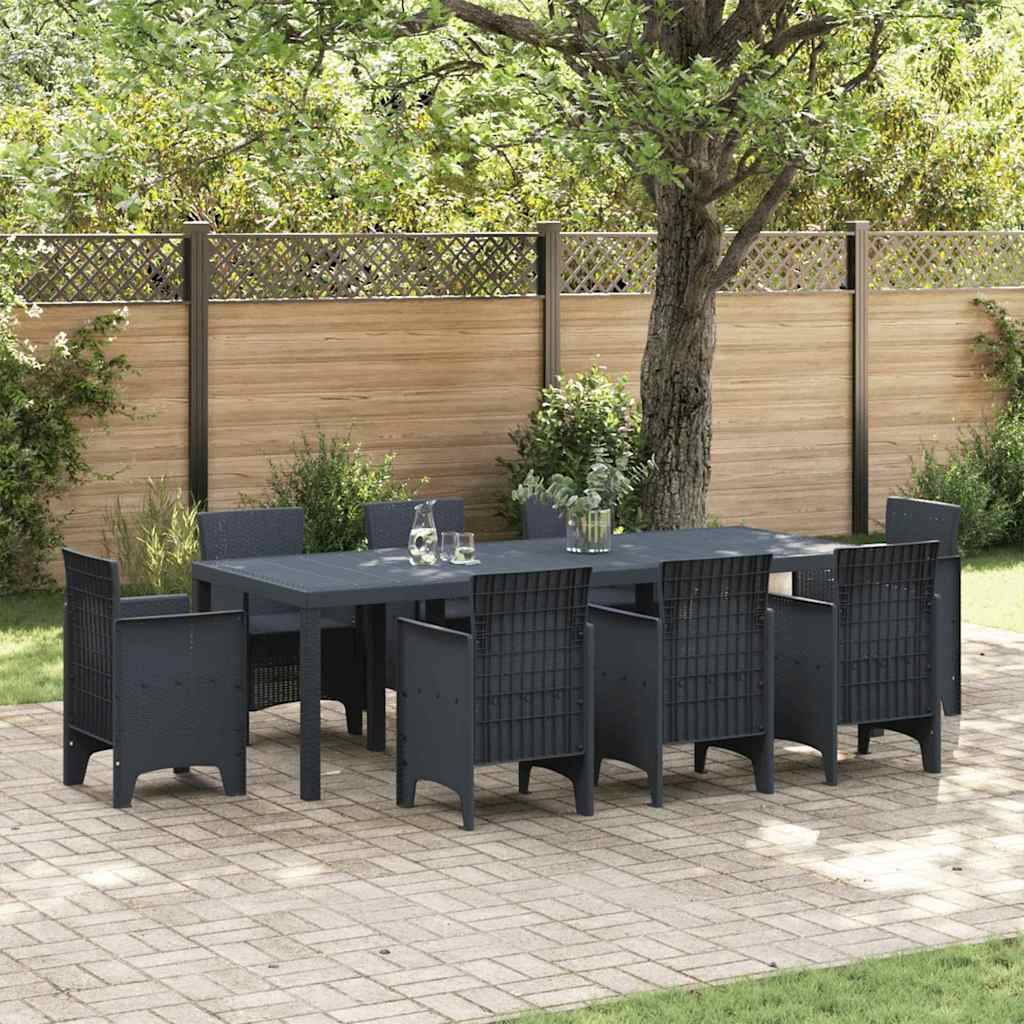 Maison Chic - Table De Jardin - Table Extérieure Anthracite 250 x 100 x 73 cm polyrotin - Image 2