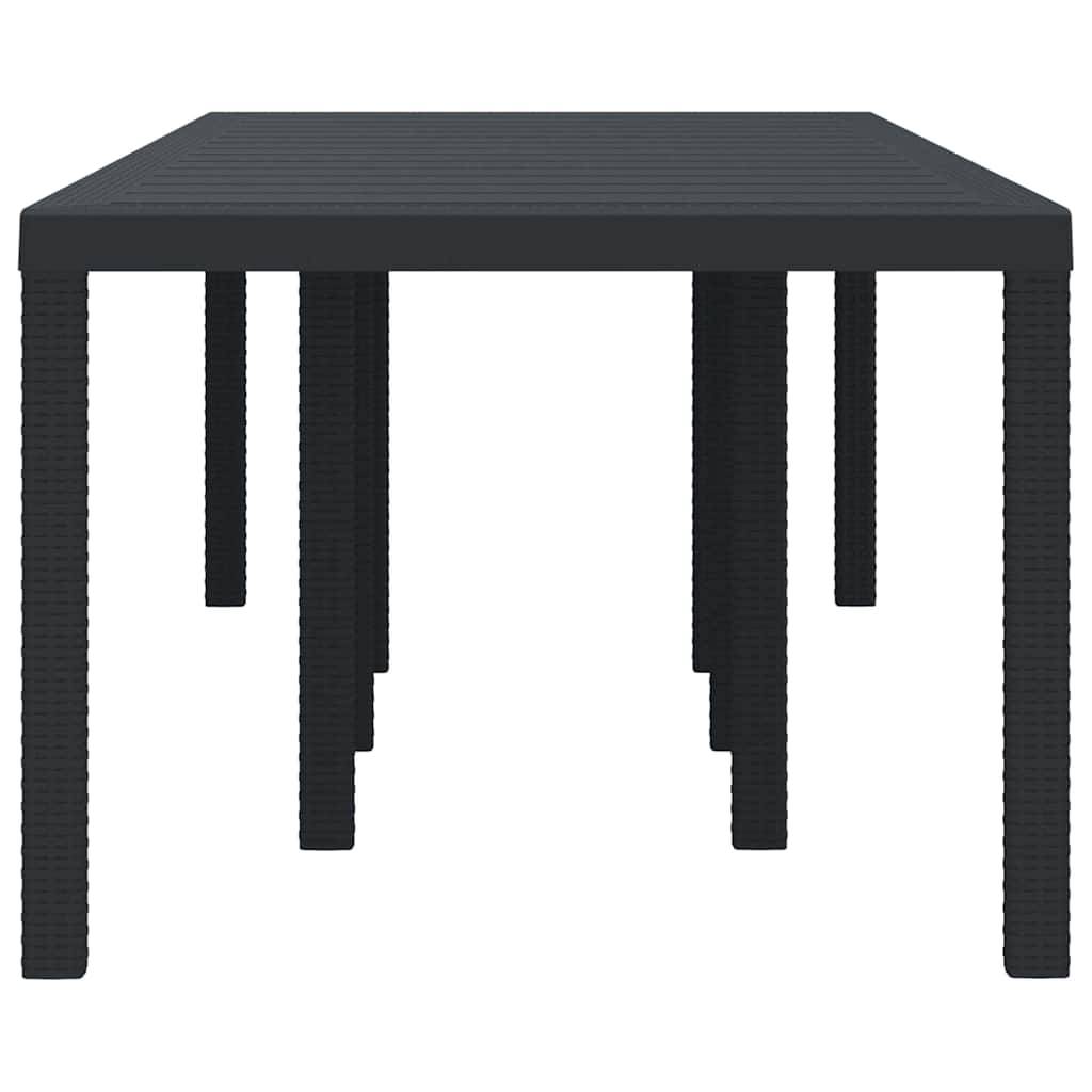 Maison Chic - Table De Jardin - Table Extérieure Anthracite 250 x 100 x 73 cm polyrotin - Image 5