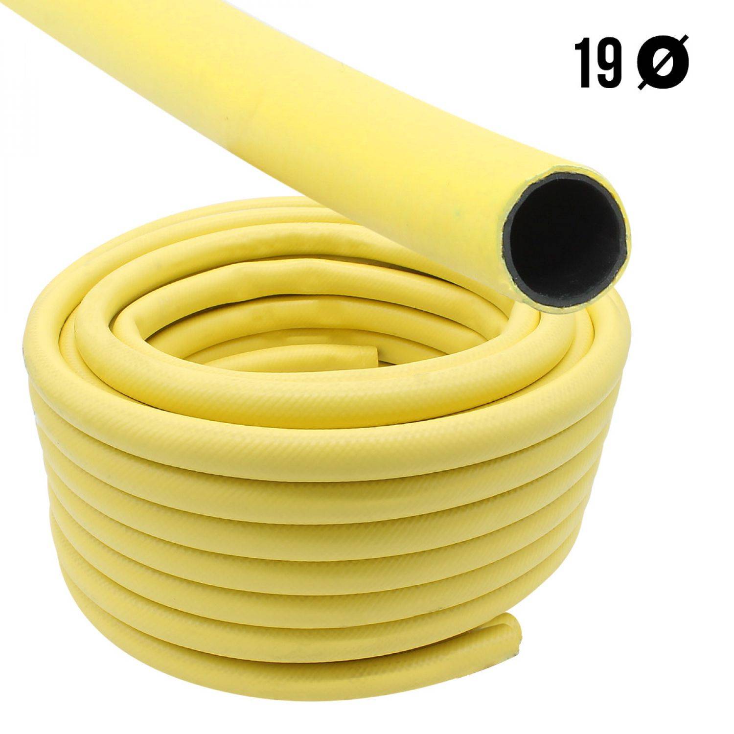 Tuyau d'arrosage - 25 m - Diam 19 mm - Jaune - Linxor - Image 2