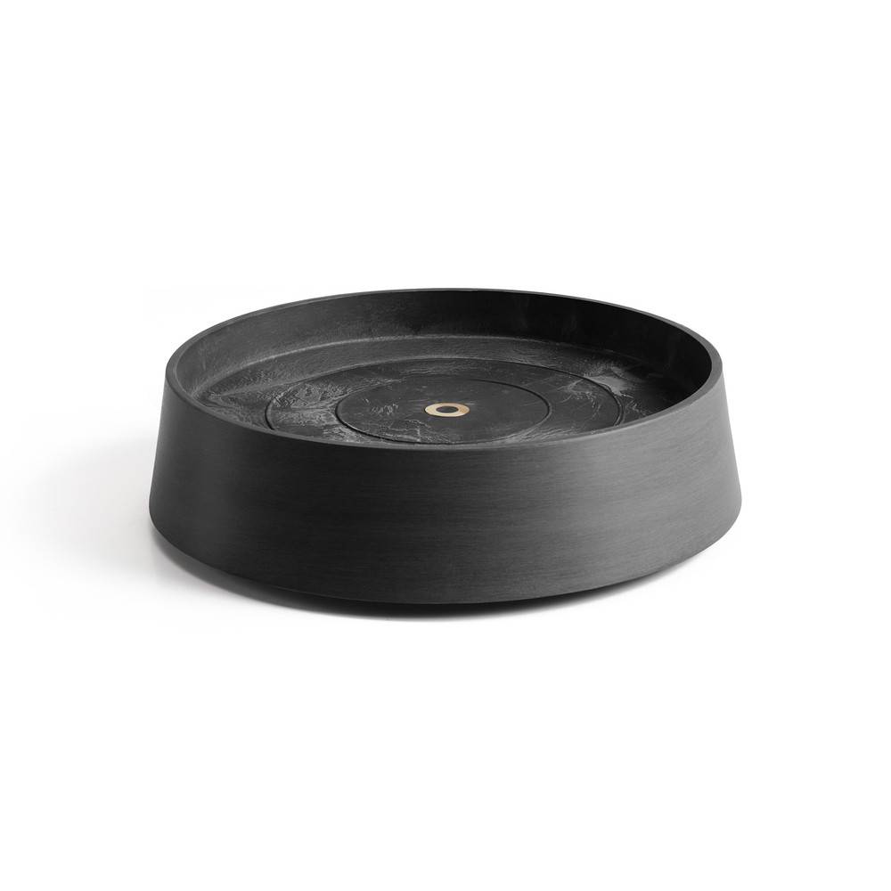 Ecopots - Support à roulettes Wheels Oslo 35 Gris Foncé - Ø 32,2 x H. 8,5 cm ECOPOTS