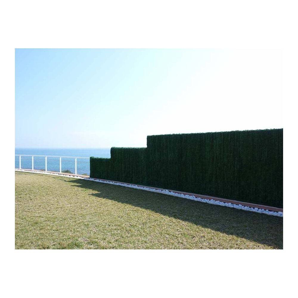 Haie artificielle 126 brins vert sapin en rouleau Ultra 1 x 3 m (Lot de 12) - Imagen 2