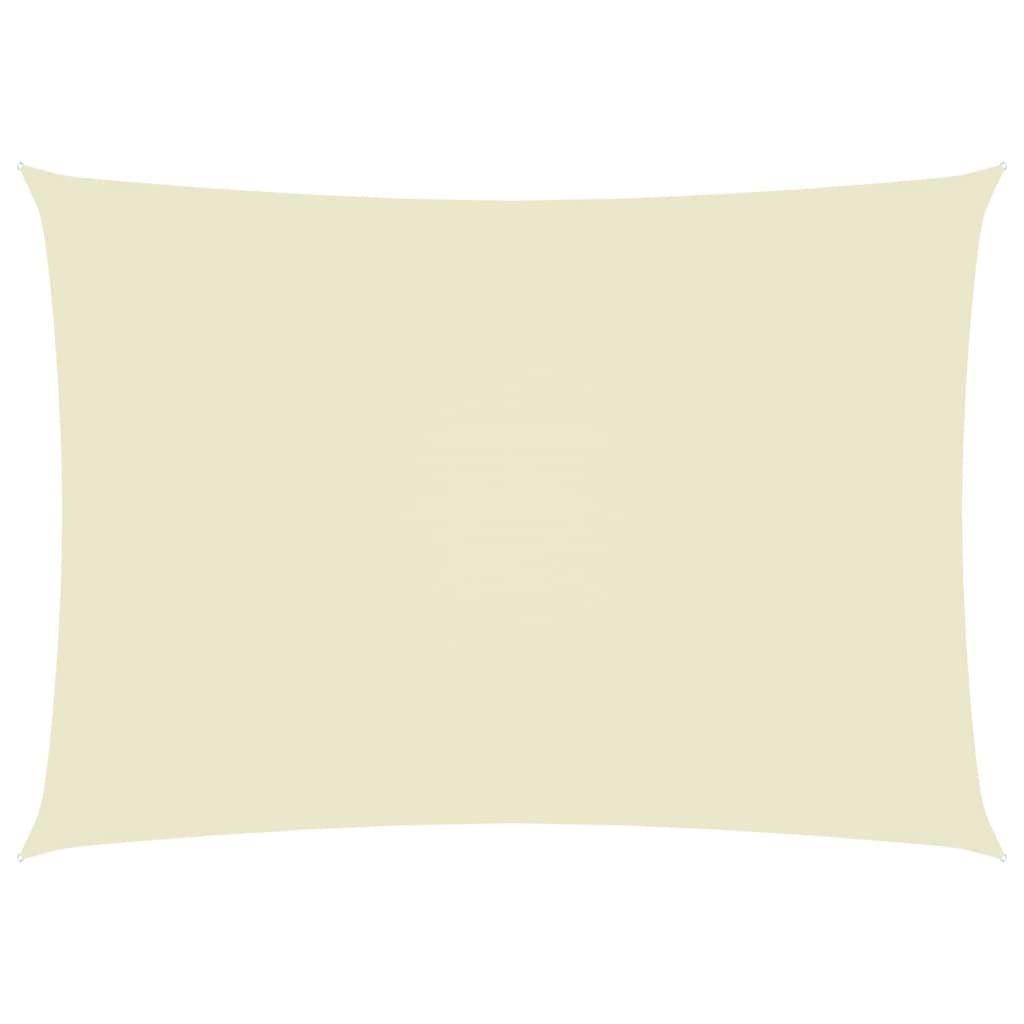 Helloshop26 - Voile toile d'ombrage parasol tissu oxford rectangulaire 6 x 8 m crème - Imagen 1
